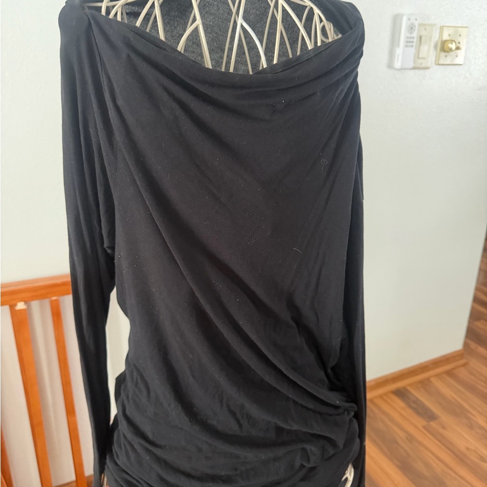 Express Elegant Black Long Sleeve Blouse